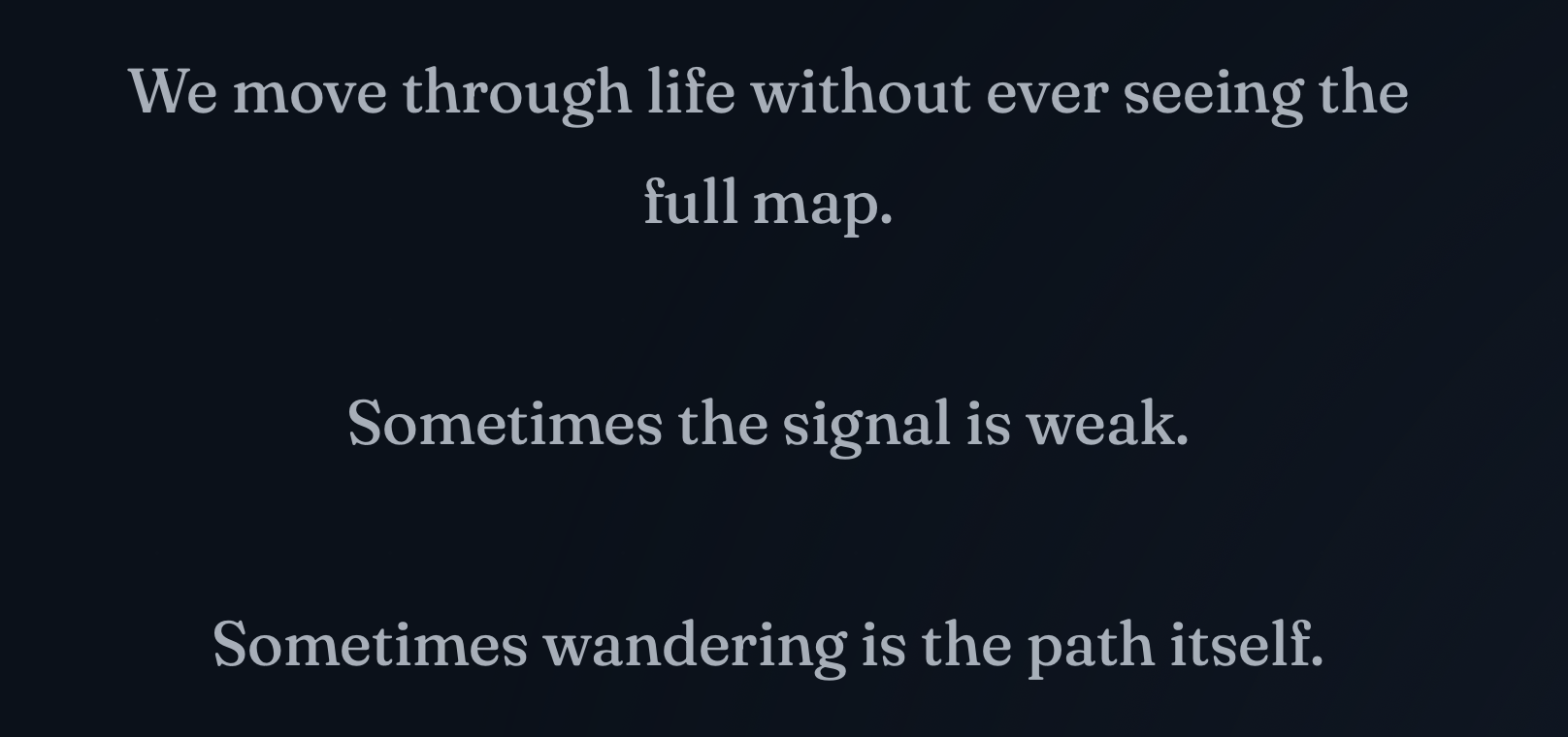 Signals Self — OpenEdux constellation maze